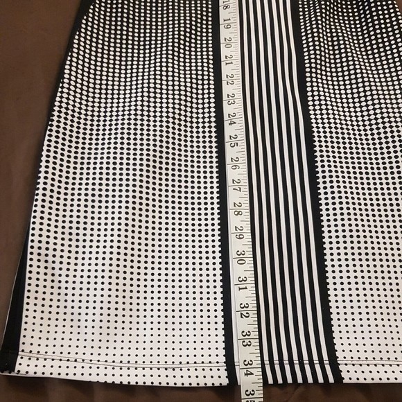 Max Studio Dress Size XS Womens Sheath Bodycon Polka Dots Striped Y2K Baddie - Picture 7 of 12